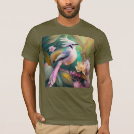 Camiseta Pássaro Fantasia Branca - Blush Tail Jay