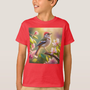 Camiseta Pássaro Fantasia do Warblay Chested Buff