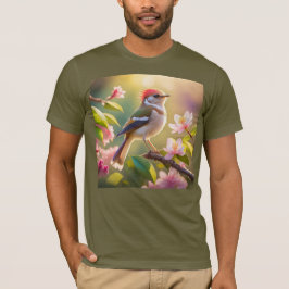 Camiseta Pássaro Fantasia do Warblay Chested Buff