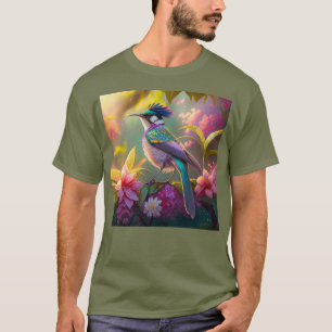 Camiseta Pássaro Fantasia Pássaro-do-Sol Bastão-do-Arco-Pen