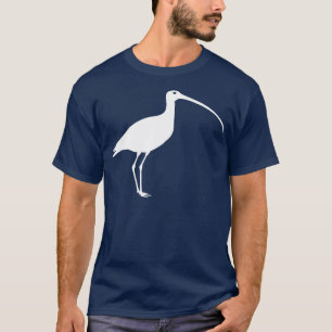 Camiseta Pássaro faturado longo branco do maçarico real