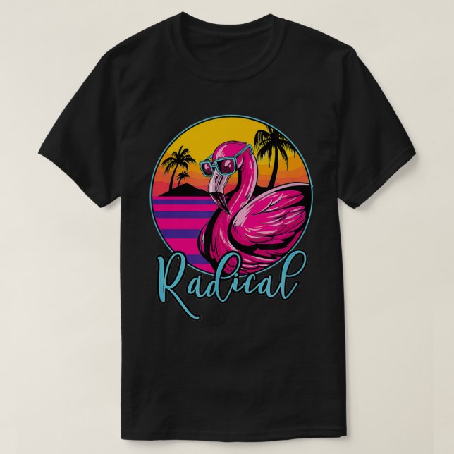 Camiseta Pássaro Flamingo Rosa (Frente do Design)