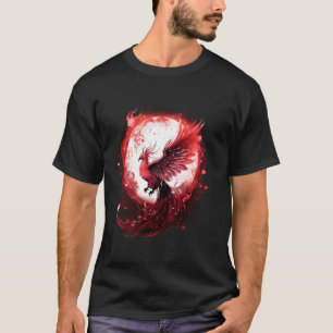 Camiseta Pássaro Fogo-Fogo Mítico Pássaro-Fogo Fênix Ph