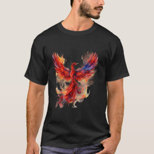 Camiseta Pássaro Fogo Mítico Pássaro Fogo Fênix Pássaro Ren