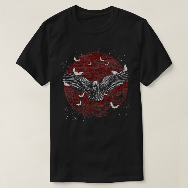 Camiseta Pássaro Gótico-Pássaro-Gótico Nig. (Frente do Design)