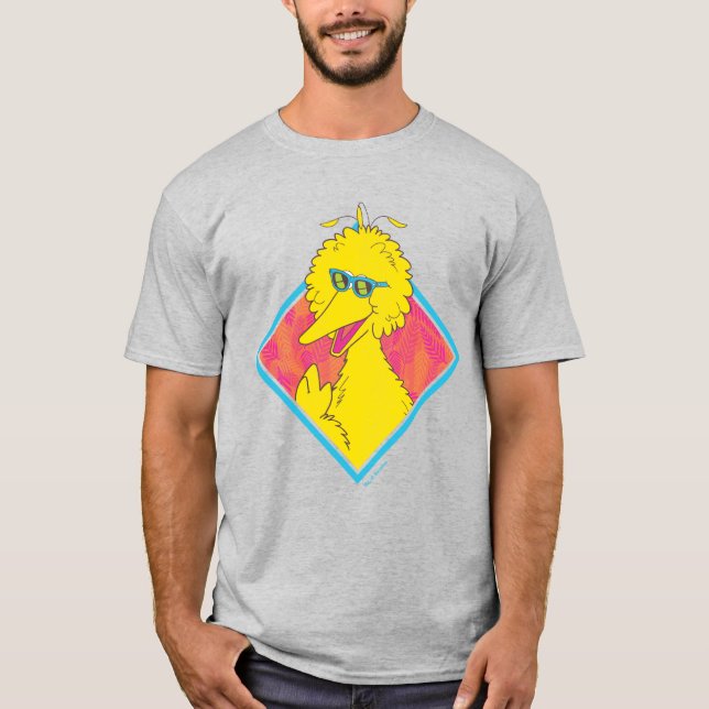 Camiseta Pássaro Grande | Crachá tropical 2 (Frente)