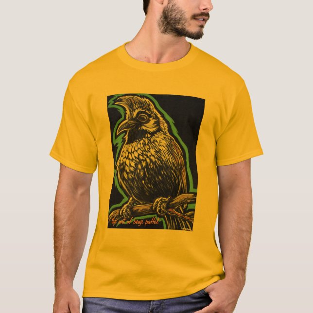 Camiseta Pássaro Himalaia do Bulbul (Frente)