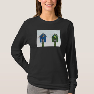 Camiseta Pássaro House Robin Blue Titmouse Pássaro Birdwatc