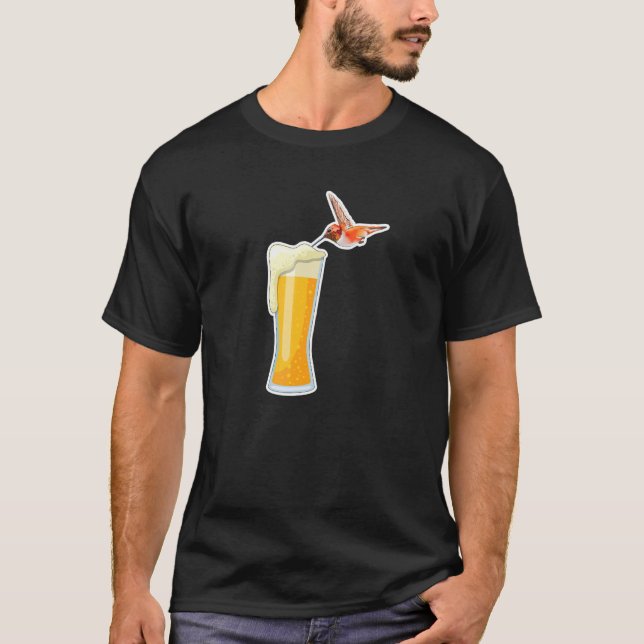 Camiseta Pássaro Hummingbird Beer Beer Beer Spirit Animal H (Frente)