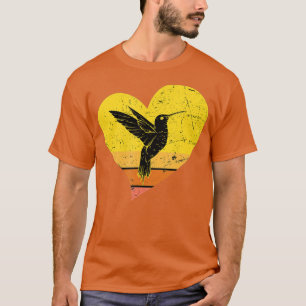 Camiseta Pássaro Hummingbird Retro Vintage