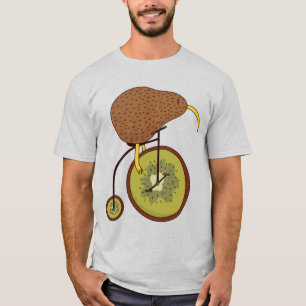 Camiseta Pássaro Kiwi legal na Design Fruta Kiwi