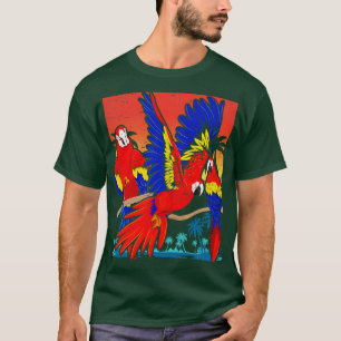 Camiseta Pássaro Macaw Zoo Animal