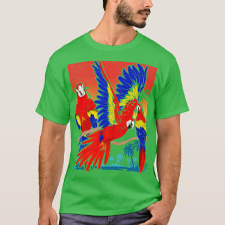 Camiseta Pássaro Macaw Zoo Animal