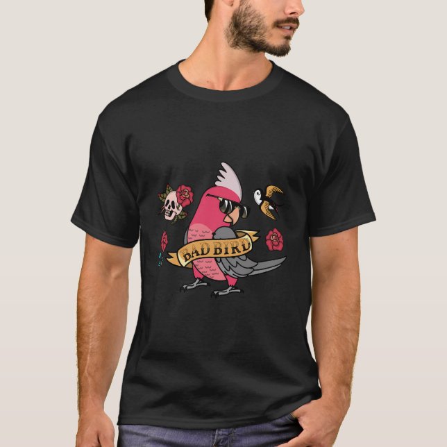 Camiseta Pássaro Mau Papagaio I Galah Queimada Rosa (Frente)