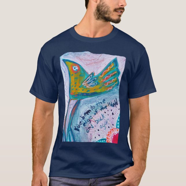 Camiseta Pássaro na Borda do Mundo (Frente)