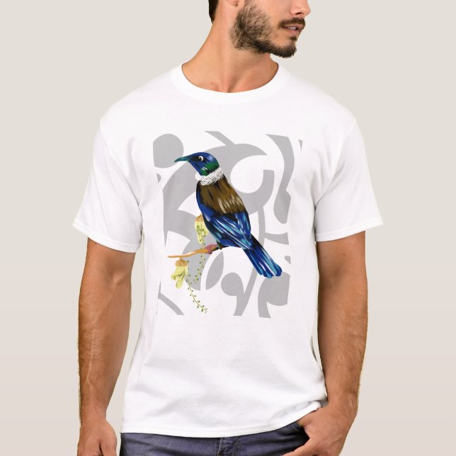 Camiseta Pássaro nativo da Nova Zelândia (Frente)