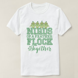 Camiseta Pássaro Nerd Pássaros Engraçados de uma Pena se Re
