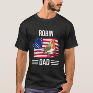 Camiseta Pássaro Nós Bandeira 4 De Julho Dia Dos Pais Robin