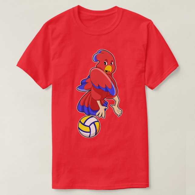 Camiseta Pássaro nos Esportes de Voleibol (Frente do Design)