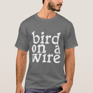 Camiseta pássaro num fio