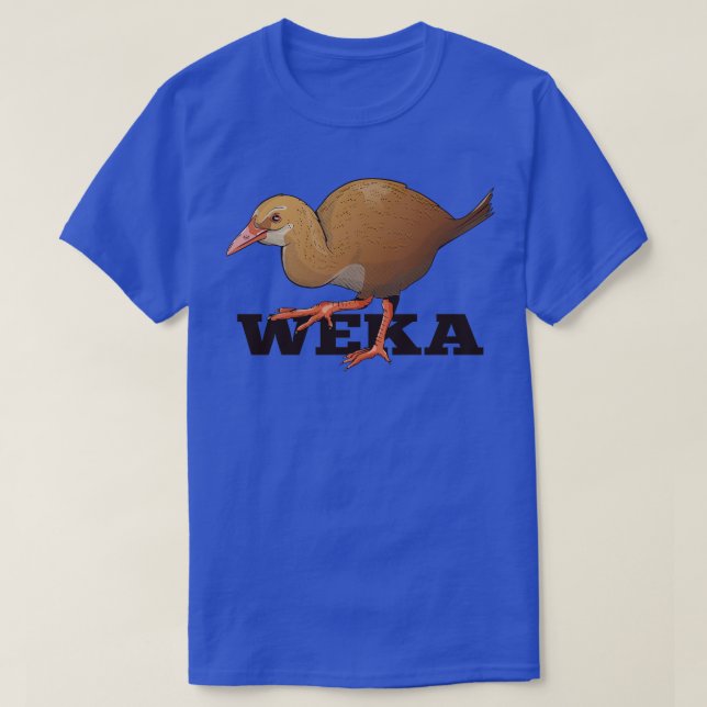 Camiseta Pássaro NZ da Weka (Frente do Design)