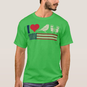 Camiseta Pássaro Observando o Retro do Amigo de Ornitologia