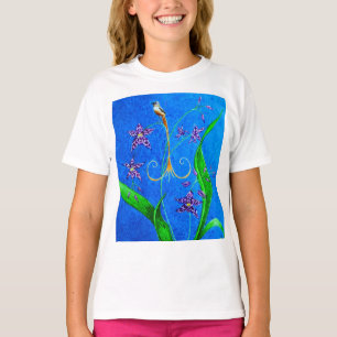 Camiseta Pássaro Orquídeo do Havaí Feliz