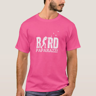 Camiseta Pássaro Paparazzi Engraçado Pássaro assistindo ami