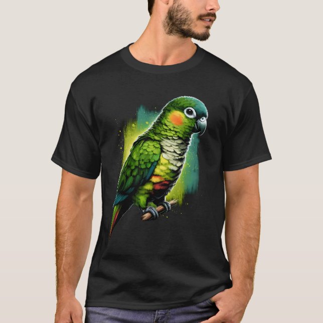 Camiseta Pássaro Pássaro do Pássaro do Cenoura Verde Vigian (Frente)