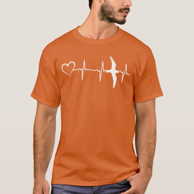 Camiseta Pássaro Pássaro do Pulso do Coração (Frente)
