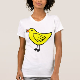 Camiseta Pássaro pequeno - amarelo