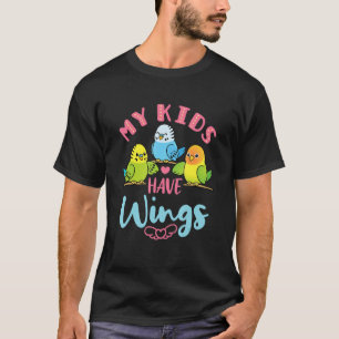 Camiseta Pássaro Pet Cute do Pulakeet do Budget Parakeet Mã