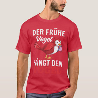 Camiseta Pássaro Povoado Pega Pássaro Engraçado Pássaro Pás