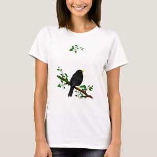 Camiseta Pássaro preto