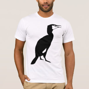 Camiseta Pássaro preto do Cormorant