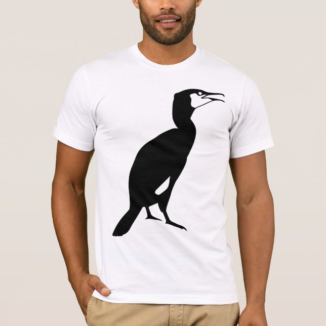 Camiseta Pássaro preto do Cormorant (Frente)