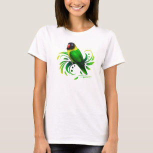 Camiseta Pássaro Preto Verde