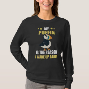 Camiseta Pássaro Puffin Acordar Para Cima Precoce