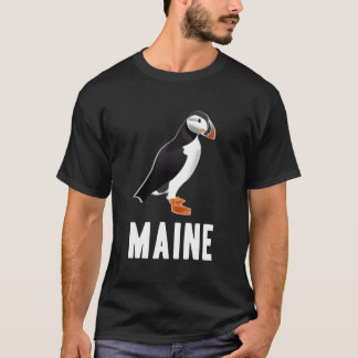 Camiseta Pássaro Puffin Assistindo No Presente De Maine Sou