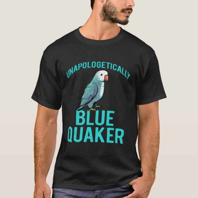 Camiseta Pássaro Quaker Azul Pássaro Quaker Lover Azul Par (Frente)