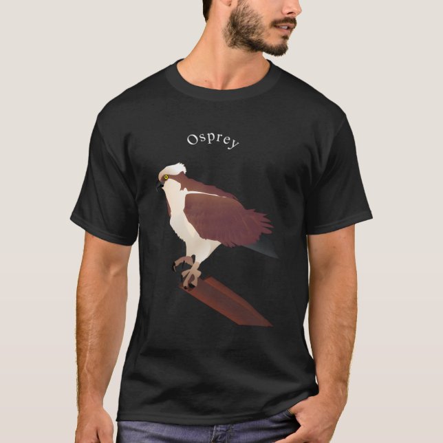 Camiseta Pássaro Raptor de Osprey Hawk (Frente)