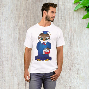 Camiseta Pássaro Scholar Cute para Graduação de Wise Owl
