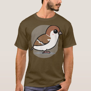 Camiseta Pássaro Sparrow da Casa Estética de Kawaii