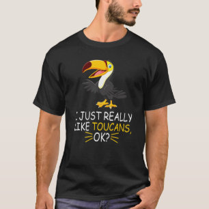Camiseta Pássaro Toquino Bonito Eu Gosto Muito De Tocanos O