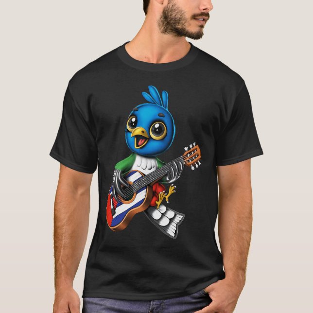 Camiseta Pássaro Trogon Cubano (Frente)