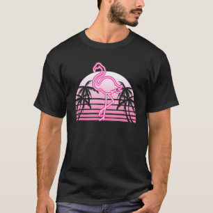 Camiseta Pássaro Tropical 90s Vaporwave Palm Trees Animal F