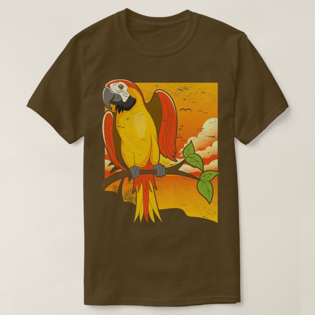 Camiseta Pássaro Tropical Bird Macaw 1 (Frente do Design)