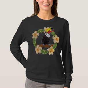 Camiseta Pássaro Tropical Floresta Animal Floral Toucan