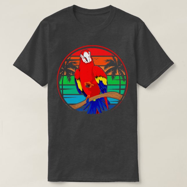Camiseta Pássaro Tropical Macaw Watcher (Frente do Design)