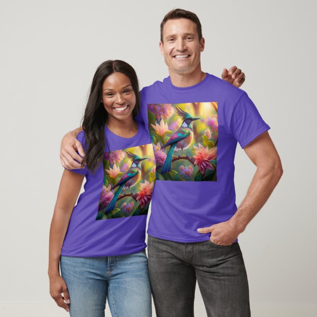 Camiseta Pássaro Verde de Jay Fantasy (Unissex)